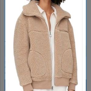 Aritzia Tan Wilfred Free Teddy Coat